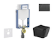 Geberit Kombifix - Set předstěnové instalace, klozetu Arkas I a sedátka softclose, tlačítko Sigma20, černá lesk/černá mat SANI15