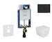 Geberit Kombifix - Set předstěnové instalace, klozetu Arkas I a sedátka softclose, tlačítko Sigma20, matná černá/černá SANI15CA5