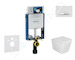 Geberit Kombifix - Set předstěnové instalace, klozetu Arkas I a sedátka softclose, tlačítko Sigma50, chrom/alpská bílá SANI15CA3