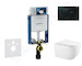 Geberit Kombifix - Set předstěnové instalace, klozetu Gaia a sedátka softclose, tlačítko Sigma01, černá SANI15CA5117