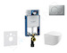 Geberit Kombifix - Set předstěnové instalace, klozetu Gaia a sedátka softclose, tlačítko Sigma01, lakovaný matný chrom SANI15CA1