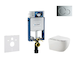 Geberit Kombifix - Set předstěnové instalace, klozetu Gaia a sedátka softclose, tlačítko Sigma01, lesklý chrom SANI15CA1122