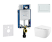Geberit Kombifix - Set předstěnové instalace, klozetu Gaia a sedátka softclose, tlačítko Sigma20, bílá/bílá mat SANI15CA3127