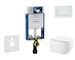 Geberit Kombifix - Set předstěnové instalace, klozetu Gaia a sedátka softclose, tlačítko Sigma20, bílá/bílá mat SANI15CA3127