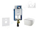 Geberit Kombifix - Set předstěnové instalace, klozetu Gaia a sedátka softclose, tlačítko Sigma20, bílá/chrom SANI15CA3117