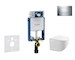 Geberit Kombifix - Set předstěnové instalace, klozetu Gaia a sedátka softclose, tlačítko Sigma20, chrom/chrom mat SANI15CA1119