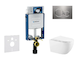 Geberit Kombifix - Set předstěnové instalace, klozetu Gaia a sedátka softclose, tlačítko Sigma20, nerez SANI15CA6102
