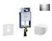 Geberit Kombifix - Set předstěnové instalace, klozetu Gaia a sedátka softclose, tlačítko Sigma30, chrom/chrom mat SANI15CA1119