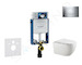 Geberit Kombifix - Set předstěnové instalace, klozetu Gaia a sedátka softclose, tlačítko Sigma30, chrom/chrom mat SANI15CA1123