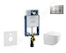 Geberit Kombifix - Set předstěnové instalace, klozetu Gaia a sedátka softclose, tlačítko Sigma30, chrom mat/chrom SANI15CA1120