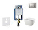 Geberit Kombifix - Set předstěnové instalace, klozetu Gaia a sedátka softclose, tlačítko Sigma30, chrom mat/chrom SANI15CA1124