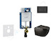 Geberit Kombifix - Set předstěnové instalace, klozetu Gaia a sedátka softclose, tlačítko Sigma30, matná černá/černá SANI15CA5502