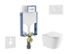 Geberit Kombifix - Set předstěnové instalace, klozetu Nefia a sedátka softclose, tlačítko Sigma01, alpská bílá SANI15CA3146