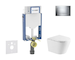 Geberit Kombifix - Set předstěnové instalace, klozetu Nefia a sedátka softclose, tlačítko Sigma20, chrom SANI15CA1141