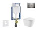 Geberit Kombifix - Set předstěnové instalace, klozetu Nefia a sedátka softclose, tlačítko Sigma20, nerez SANI15CA6109