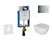 Geberit Kombifix - Set předstěnové instalace, klozetu Oudee a sedátka softclose, tlačítko Sigma01, lesklý chrom SANI15CA1114