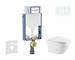 Geberit Kombifix - Set předstěnové instalace, klozetu Oudee a sedátka softclose, tlačítko Sigma20, bílá/bílá mat SANI15CA3157