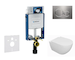 Geberit Kombifix - Set předstěnové instalace, klozetu Oudee a sedátka softclose, tlačítko Sigma20, nerez SANI15CA6100