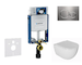 Geberit Kombifix - Set předstěnové instalace, klozetu Oudee a sedátka softclose, tlačítko Sigma20, nerez SANI15CA6101
