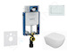Geberit Kombifix - Set předstěnové instalace, klozetu Oudee a sedátka softclose, tlačítko Sigma30, bílá/bílá mat SANI15CA3121