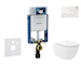 Geberit Kombifix - Set předstěnové instalace, klozetu Oudee Vortex a sedátka softclose, tlačítko Sigma01, alpská bílá SANI15CA31