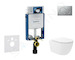 Geberit Kombifix - Set předstěnové instalace, klozetu Oudee Vortex a sedátka softclose, tlačítko Sigma01, lakovaný matný chrom S
