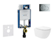 Geberit Kombifix - Set předstěnové instalace, klozetu Oudee Vortex a sedátka softclose, tlačítko Sigma01, lesklý chrom SANI15CA1