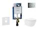 Geberit Kombifix - Set předstěnové instalace, klozetu Oudee Vortex a sedátka softclose, tlačítko Sigma01, lesklý chrom SANI15CA1