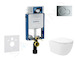 Geberit Kombifix - Set předstěnové instalace, klozetu Oudee Vortex a sedátka softclose, tlačítko Sigma01, lesklý chrom SANI15CA1