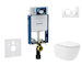 Geberit Kombifix - Set předstěnové instalace, klozetu Oudee Vortex a sedátka softclose, tlačítko Sigma20, bílá/chrom SANI15CA318