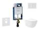 Geberit Kombifix - Set předstěnové instalace, klozetu Oudee Vortex a sedátka softclose, tlačítko Sigma30, bílá/bílá mat SANI15CA
