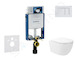 Geberit Kombifix - Set předstěnové instalace, klozetu Oudee Vortex a sedátka softclose, tlačítko Sigma30, bílá/bílá mat SANI15CA
