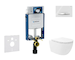 Geberit Kombifix - Set předstěnové instalace, klozetu Oudee Vortex a sedátka softclose, tlačítko Sigma50, chrom/alpská bílá SANI