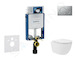 Geberit Kombifix - Set předstěnové instalace, kompaktního klozetu Oudee Vortex a sedátka softclose, tlačítko Sigma01, lakovaný m