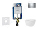 Geberit Kombifix - Set předstěnové instalace, kompaktního klozetu Oudee Vortex a sedátka softclose, tlačítko Sigma30, chrom SANI