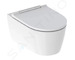 Geberit ONE - Závěsné WC se sedátkem softclose, TurboFlush, KeraTect, bílá/chrom 500.202.01.1