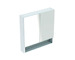 Geberit Selnova Square - Zrcadlová skříňka 85x59x18 cm, 2 dvířka, lesklá bílá 501.264.00.1
