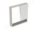 Geberit Selnova Square - Zrcadlová skříňka 85x59x18 cm, 2 dvířka, světlý ořech hickory 501.267.00.1