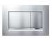 Geberit Sigma20 - Ovládací tlačítko splachování, lakovaný chrom mat/chrom 115.883.JQ.1