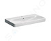 Geberit Smyle Square - Umyvadlo 90x48 cm, s přepadem, otvor pro baterii, bílá 500.251.01.1
