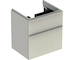 Geberit Smyle Square - Umyvadlová skříňka, 58x47x62 cm, 2 zásuvky, pískově šedá 500.352.JL.1