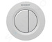Geberit Splachovací systémy - Oddálené ovládání splachování typ 01, 2-činné, pro nádržku pod omítku 8 cm, easy to clean, matný c