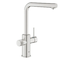 Grohe Blue Pure - Dřezová baterie Minta s filtrační funkcí a výsuvnou koncovkou, supersteel 30590DC0