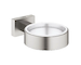 Grohe Essentials Cube - Držák skleničky/mýdelníku, supersteel 40508DC1
