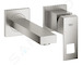 Grohe Eurocube - Umyvadlová baterie pod omítku, 2-otvorová instalace, supersteel 19895DC0
