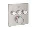 Grohe Grohtherm SmartControl - Termostatická baterie pod omítku, 3 ventily, supersteel 29126DC0