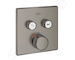 Grohe Grohtherm SmartControl - Termostatická baterie pod omítku se 2 ventily, kartáčovaný Hard Graphite 29124AL0