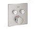 Grohe Grohtherm SmartControl - Termostatická baterie pod omítku se 2 ventily, supersteel 29124DC0