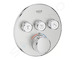 Grohe Grohtherm SmartControl - Termostatická sprchová podomítková baterie, 3 ventily, supersteel 29121DC0