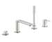 Grohe Lineare - Baterie na okraj vany, 4-otvorová instalace, supersteel 19577DC1